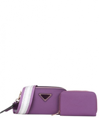 Fashion Mini Crossbody Bag With Wallet Set DSJ-8965A PURPLE